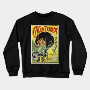 Vintage Advertising Poster Cycles Terrot Dijon Automobile Crewneck Sweatshirt